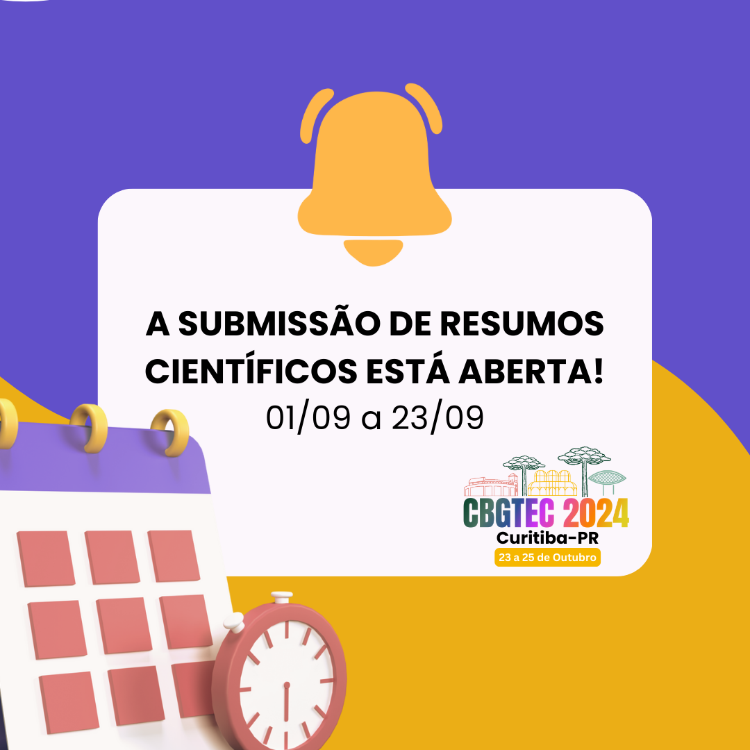 Submissão de resumos – CBGTec 2024